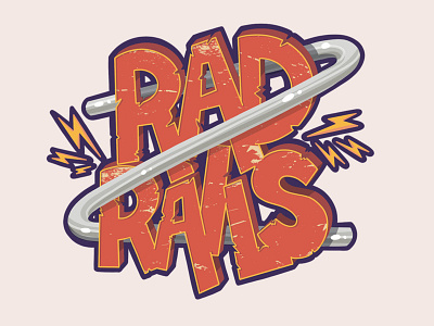 Mobile Game Design - Rad Rails Logo branding branding and identity design game game design logo logo design mobile game