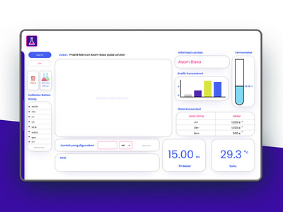 Chemistry Project Application 1 app app design application branding chemistry design designs desktop figma indonesia indonesia designer lecture project science science and technology scientist student student project ui ui design