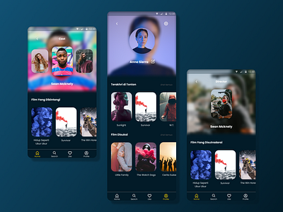 HOVIE (Home Movie) Application 3 app app design app ui application design designs figma film indonesia indonesia designer movie movie app streaming app ui