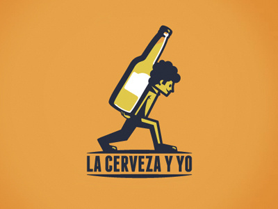 La Cerveza y Yo Beer Shop beer friend logo logotype retro shop