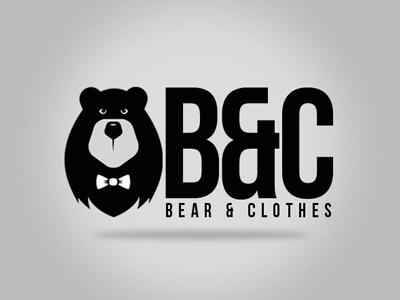 Bear & Clothes animal barnd bear black clothes fashion identity logo logotipo logotype mexico