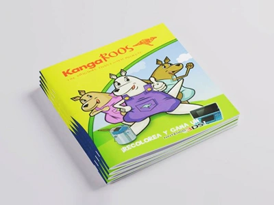 Kangaroos Coloring Book Kids book brochure children color coloring illustration kangaroo kids