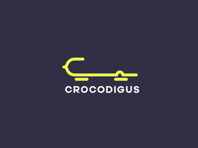 Crocodigus Code Logo alligator code coding crocodile icon identity logo logotype