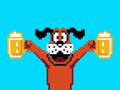 Beer Hunt 8bits beer dog game pixel video