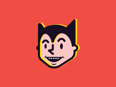 Face face retro vector