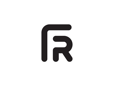 Feromi logo. branding custom font fr icon letter logo monogram type typography