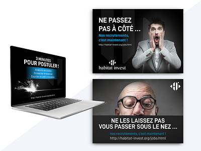 HABITAT INVEST - VISUEL RESEAUX SOCIAUX graphic design montage recruitment social media visual