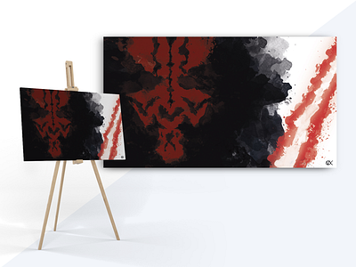 FANART - DARTH MAUL fan art fanart illustration visual watercolor