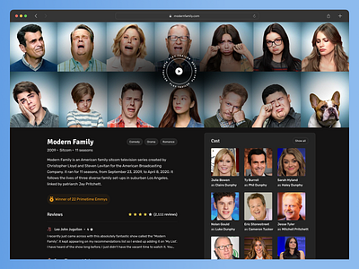 Show Cast Web Page