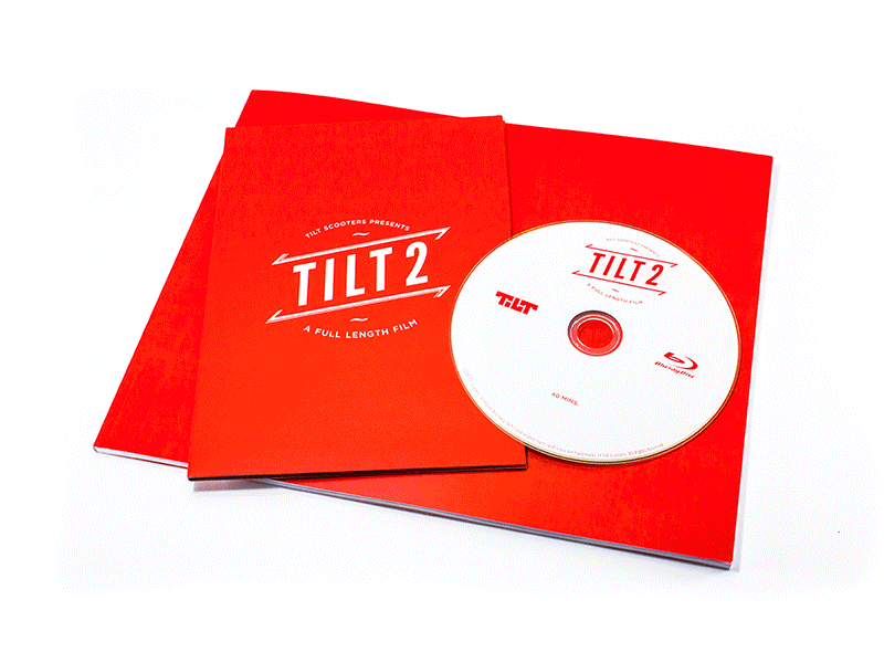 Tilt2 - Blu-ray & Photobook blu ray book disc layout logo movie photobook photos print tilt scooters tilt2