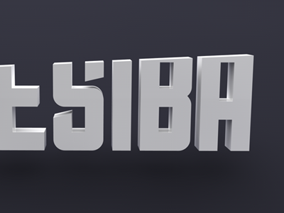 Mesiba logo design 3d 3d logo c4d dubstep electronic fuck yeah hebrew jewish logo music type wip
