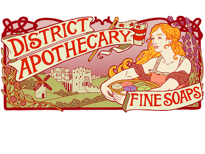District Apothecary Fine Soaps art nouveau beauty castile cosmetics french label soap spain