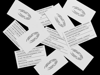 Self branding business cards businness card design typography