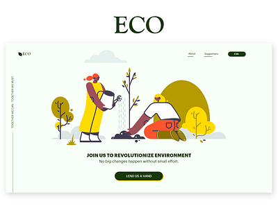 ECO ~ WEBSITE UI design landing page ui ui designs uidesign web webdesign