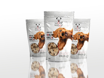 package food 4 dogs woof woof design dtp illustration package packaging design