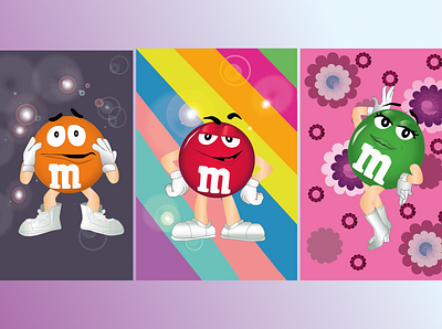 M&M branding design illustration vector website