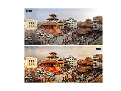 Dubar Square BEFORE AFTER 4 3 photography retouche photo retouching