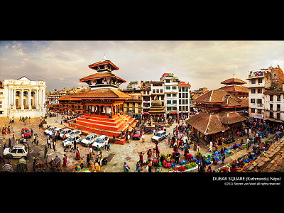 Dubar Square (KTM) Népal architecture colorful graphic landscape photography retouche photo stunning temples travel photography