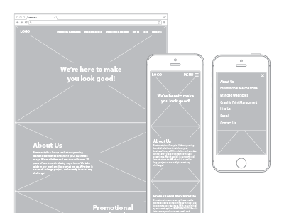 Wireframe ai mobile responsive vector web webdesign wireframe