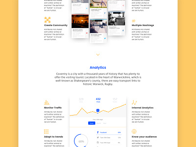 Big Review TV Landing Page Preview design graph graphic icons landing page ui ux web