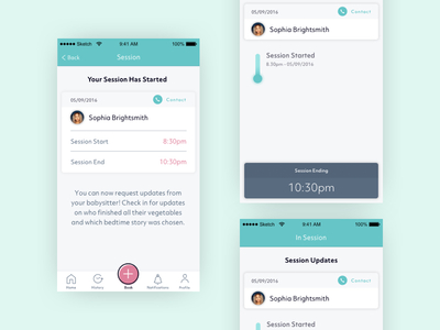 Poppinz | In-Session Screens app clean design interface ios minimal mobile nav product ui ux