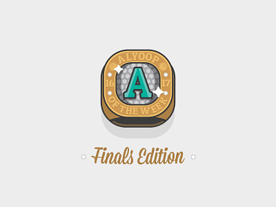 Alyoop of the Week | Finals Edition Logo basketball design illustration nba ring typography vector web