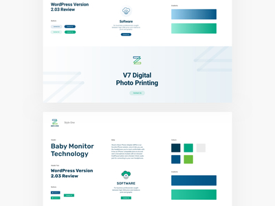 Zero One | UI Style Guide Options design gradient header interface style guide typography ui visual web
