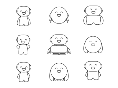 Bookbot | Brand Character Development bot brand character cute design illustration robot vector