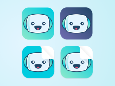 Bookbot | App Icon Progress Shot app app icon avatar design friendly icon illustration ios kids robot