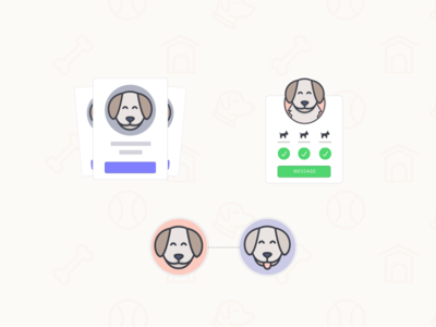 Pawmeup | Graphic Elements avatar colors cute dog dogs graphic illustration ui vector