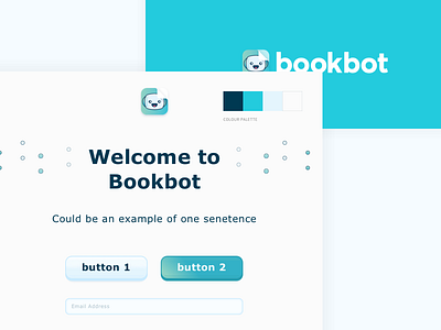 Bookbot | App User Interface Style Tile app bot cute interface kids robot style style tile ui user