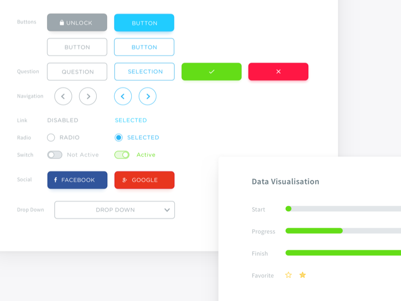 Web App UI Styleguide by Alyoop on Dribbble