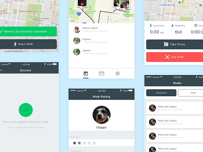 UI Redesign | Mobile App app design dog interface ios location map mobile ui