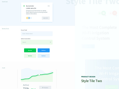 UI Web App Style Tile Two app button design form input interface stye tile ui web