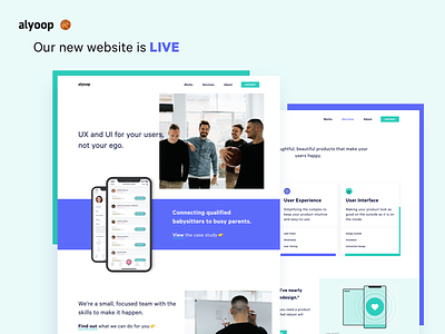 Our New Website Is Live 🏀 🎊 🎉 agency appdesign design interface landing page ui ux web