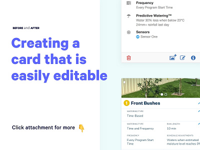 Before and After: Editable Card