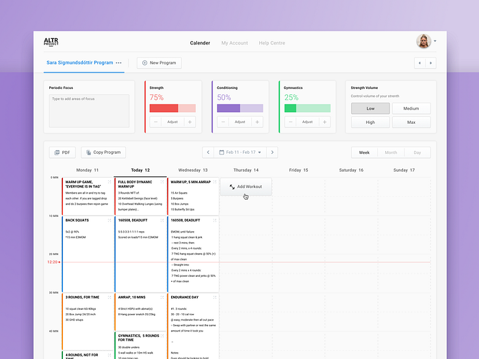 Coaching Program Builder | Dashboard UI by Alyoop on Dribbble