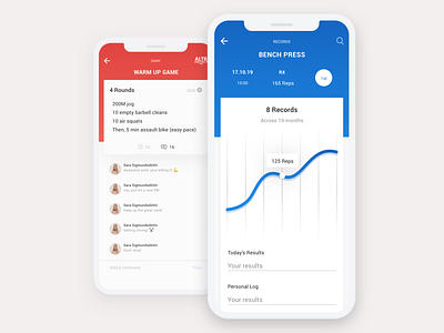 iOS App | ALTR Project app card fitness fitness app health interface ios ios app mobile mobile app progress sport tracking ui ui design uidesign user interface ux ux design