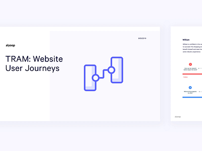 TRAM Website | User Journey Presentation deck design interface journey presentation process research ui user flow ux web