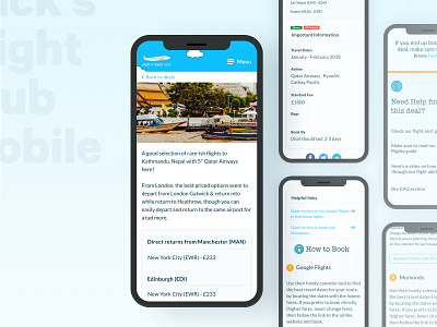 Travel Deal Page | Web App Mobile Design