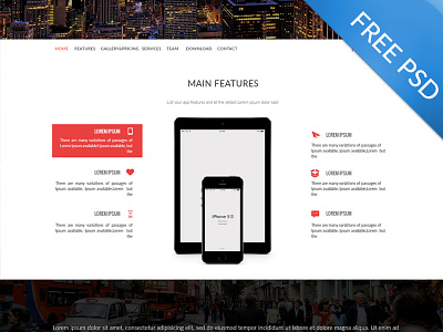 Multi-Purpose Landing Page - Freebie Psd