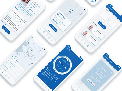 Concept of personalized app for MEDI clinic app clinic dentist design doctor medi medical patients ui ux