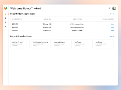 Member's Dashboard for Youth India Foundation