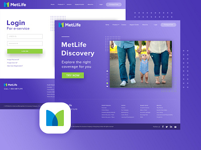 MetLife Re-Design home page design metlife insurance user inteface web design