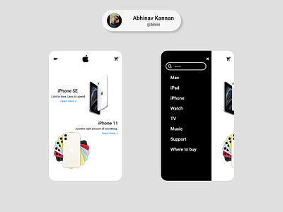 Concept for Apple mobile application