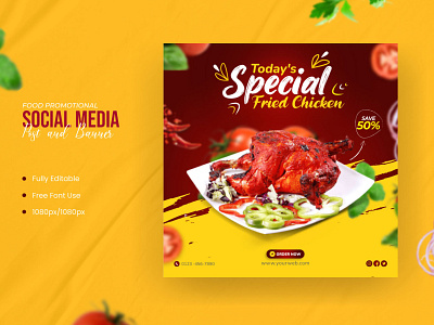 Social media Banner for Food Promotion