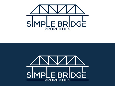 Simple Bridge Properties Logo branding and identity business card design creative logo design flat logo design flyer design logo design minimalist logo minimalist logo design report design typography logo design