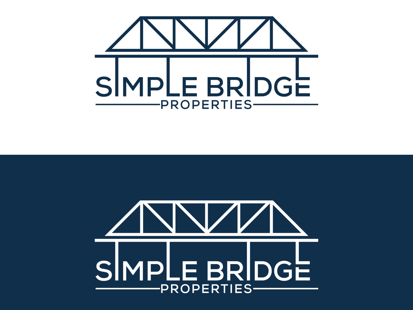 Simple Bridge Properties Logo by MD NAYON KARIGOR on Dribbble