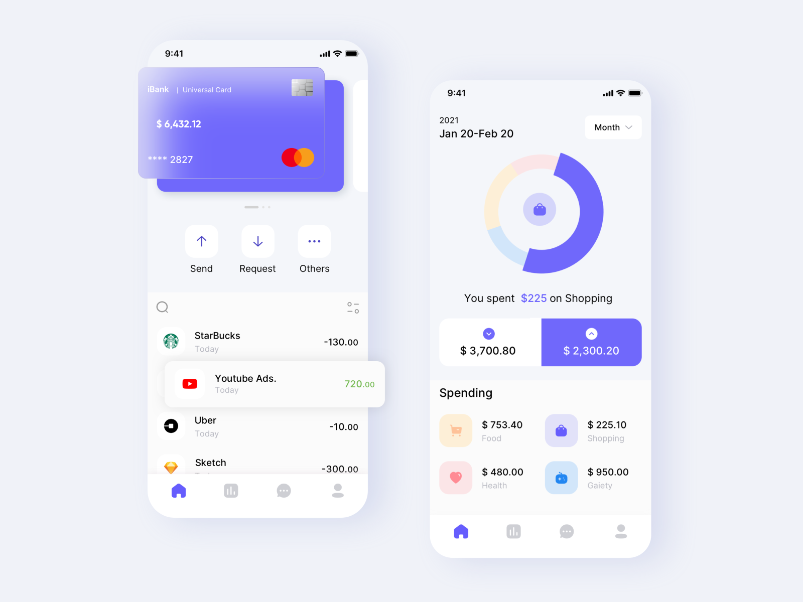 Banking App by Yuliia Volok on Dribbble