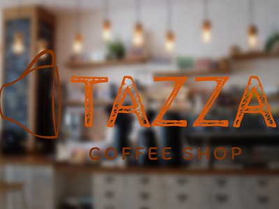 Tazza Coffee Shop Logo